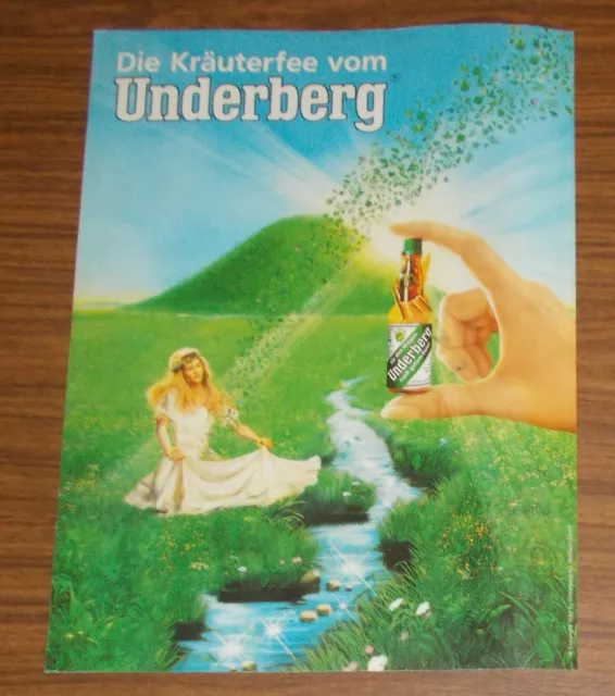 Seltene Werbung UNDERBERG - Die Kräuterfee vom Underberg 1992