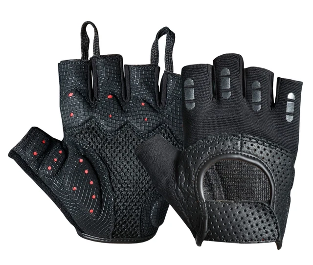 Weight Lifting Gloves Perforated Leather Fitness Strengthen Training Workout Gym