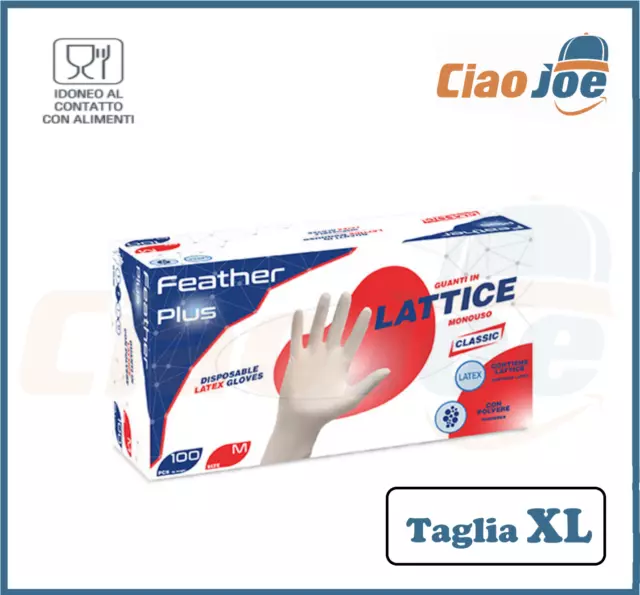 100 Gants en Latex Usage Unique Reflexx Basse Contient De Poudre Taille XL Neuf