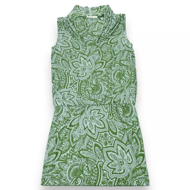 Michael Kors Dress Women’s Size Medium M Green Paisley Sleeveless Midi