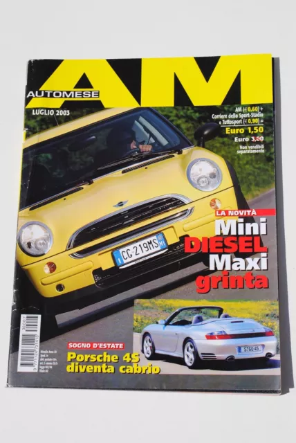 Auto Mese - Luglio 2003 - Anno 15 Xv - Rivista Magazine Mensile Automobilismo