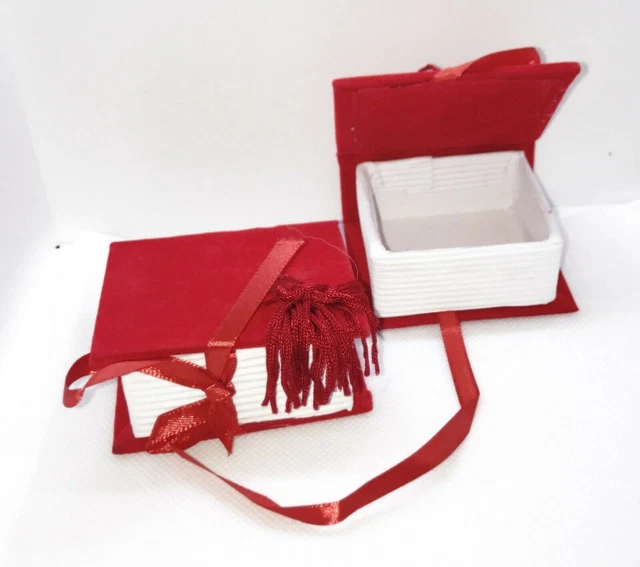 10 Sacchetti Portaconfetti Velluto Rosso Per Laurea - 9,5x12,5 Cm - Foto 11