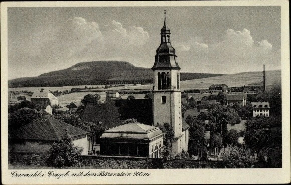 Ak Cranzahl im Erzgebirge Sehmatal, Blick zum Bärenstein und auf... - 3379823