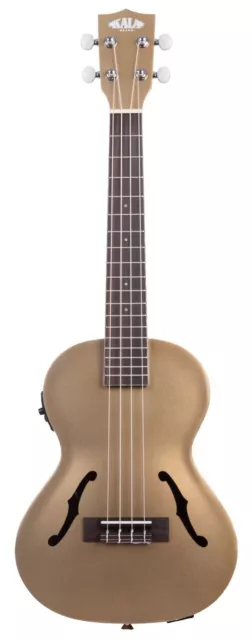 KALA Ka-Jte-Kzgd - Kalamazoo Or Archtop Tenor Ukulele,Avec Eq & Boîtier ( Uc-T )