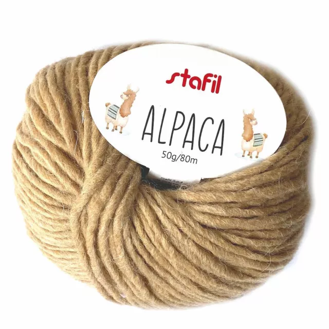 Lana Alpaca 50 gr Cammello gomitolo lana maglia Stafil