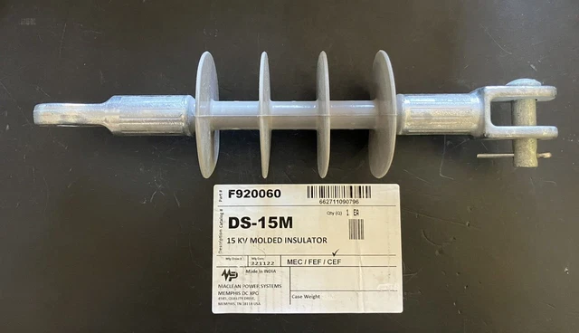 Maclean Power Systems Molded Insulator - 15 KV - Catalog # DS-15M Part # F920060