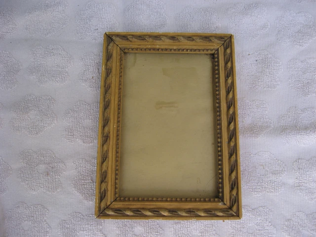 Cadre Photo Ancien En Résine Verte – Décoration Vintage, Pour Photo Ou Petite Peinture