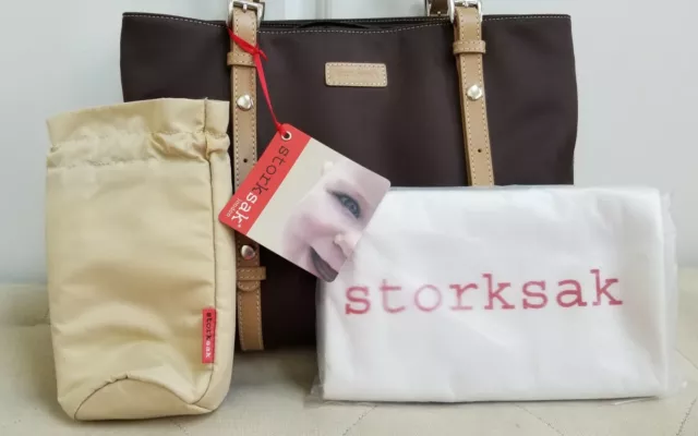Storksak Gigi Baby Diaper Changing Bag - Chocolate & Accessories