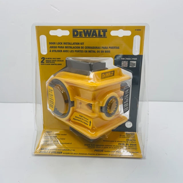 DEWALT D180004 DOOR Lock Installation Kit Bi-Metal £31.32 - PicClick UK