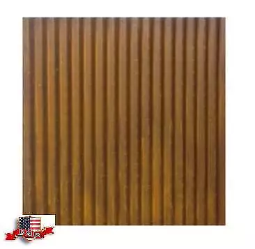1-Pack Ceiling Tiles Corrugated Metal Ceiling Tiles Rusted 23.625" X 23.625"