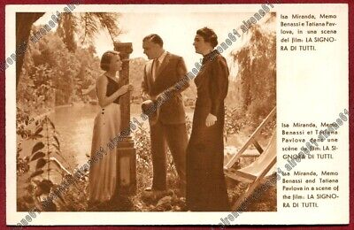 ISA MIRANDA 14 MEMO BENASSI TATIANA PAVLOVA ATTORI ACTRESS CINEMA Cartolina 1934 
