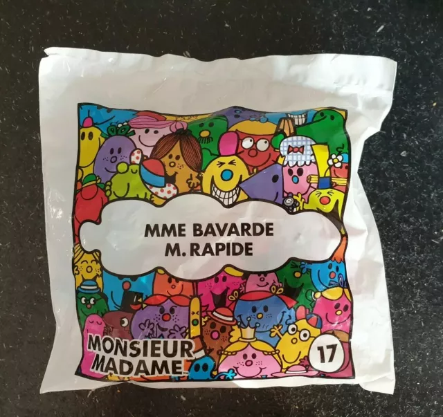 N° 17 Happy Meal Jouet Figurine McDo McDonald's Madame Bavarde Monsieur Rapide