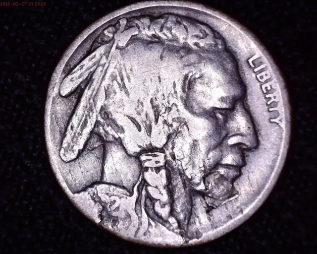 1921 S Buffalo Nickel  Key Date Only 1,557,000 Minted Nice Detail  #BU010