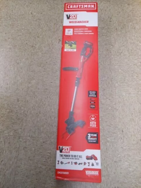 Craftsman CMCST900D1 13" 20V Straight Shaft Cordless String Kit New