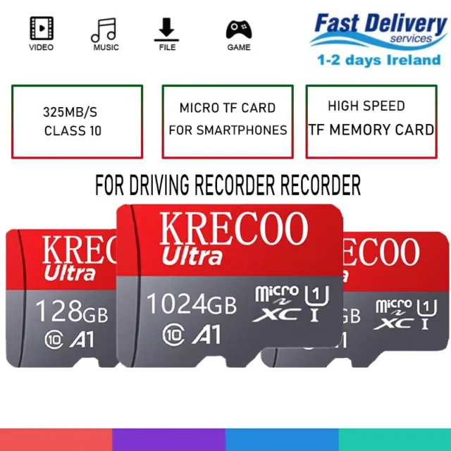 Micro SD Card 64GB 128GB 256 Super High Speed Professional Dashcam Memory Card