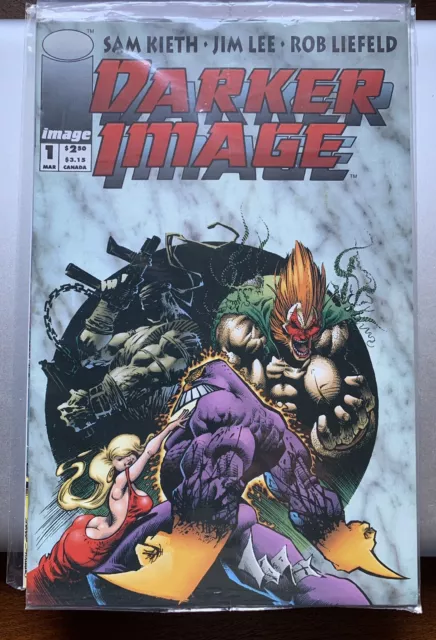 Image Comics - Darker Image #1 (1993) - Sealed Polybag with the Deathblow Card