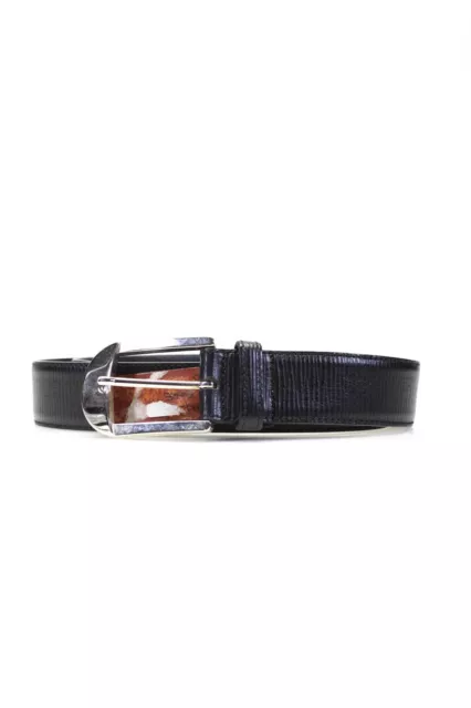 DESIGNER MENS MEDIUM Width Fiore Classic Leather Belt Black Size 39 $42 ...
