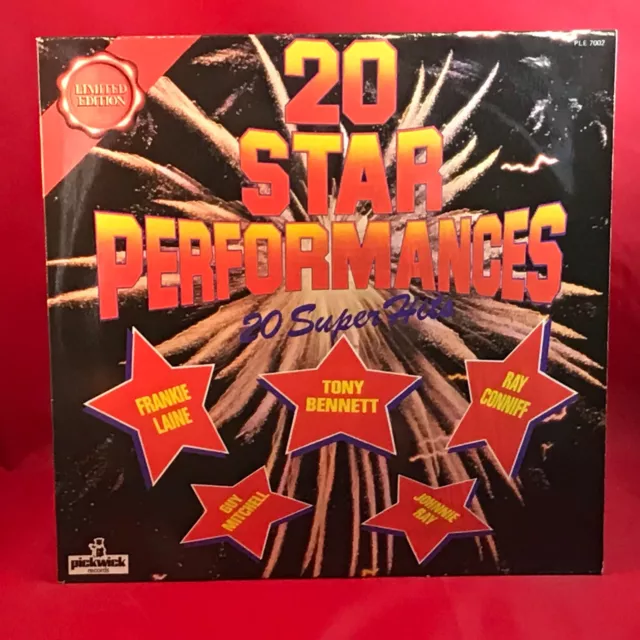 VARIOUS 20 Star Performances 1970s UK  vinyl LP EXCELLENT CONDITION Johnnie Ray