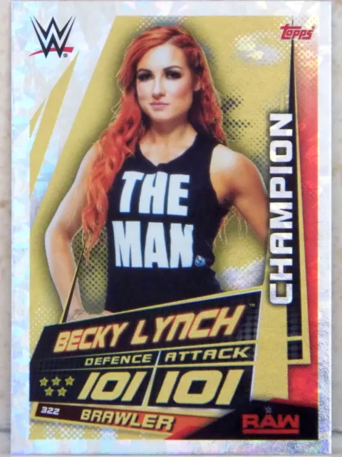 Wwe Becky Lynch Champion Topps Slam Attax Universe Wrestling Card Diva Aew 2019