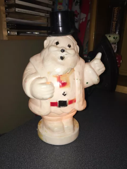 Vintage Harett-Gilmar Santa Claus Light In White From The Late 1940'S Rare Color
