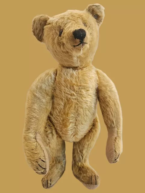 Seltener antiker STEIFF Original Teddy / Teddybär mit Vorkriegs - Knopf, 40 cm 2