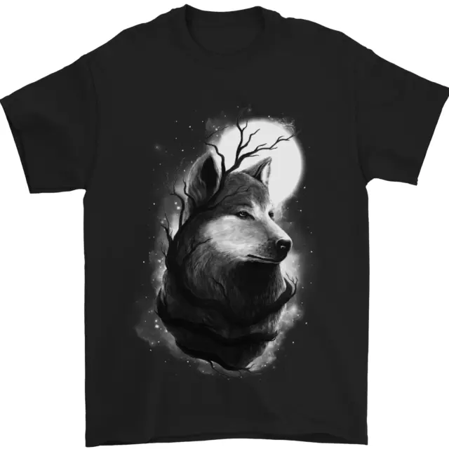 Luna Piena Lupo Werewolves Wolves Uomo T-Shirt 100% Cotone