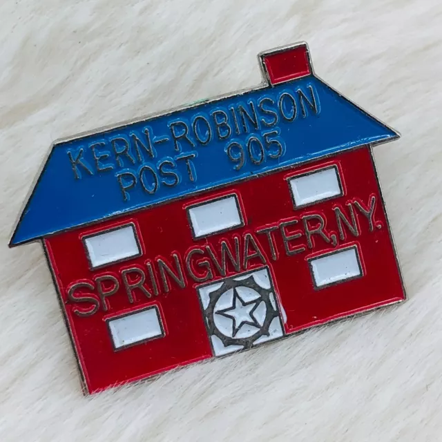 Vtg Springwater New York American Legion Kern Robinson Post 905 Enamel Lapel Pin