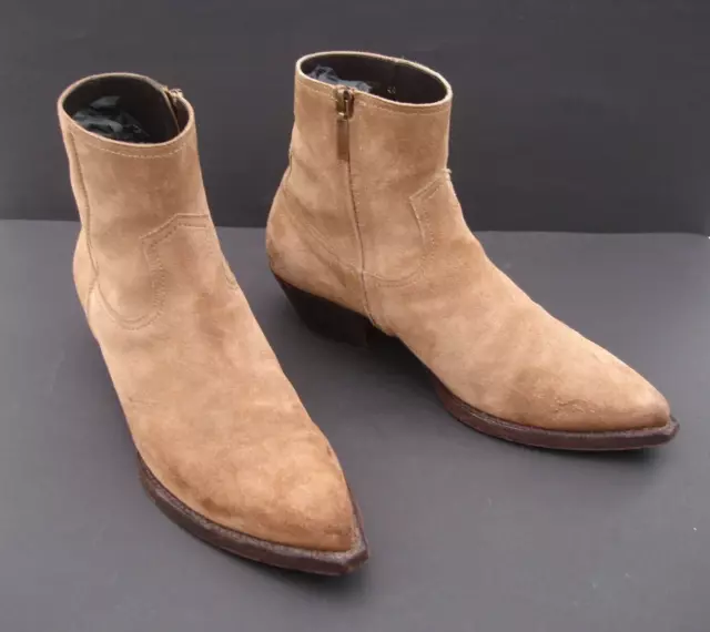 SAINT LAURENT LUKAS Western Suede Boots Size EUR 44 Fits UK9 9.5 Cowboy YSL 97.17 PicClick UK