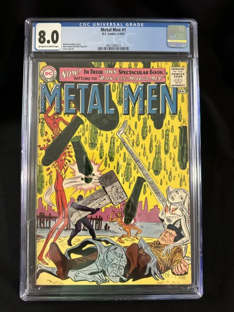 DC Comics Metal Men (1963) #1 CGC VF 8.0 OW/W, from the Pages of Showcase 37-40