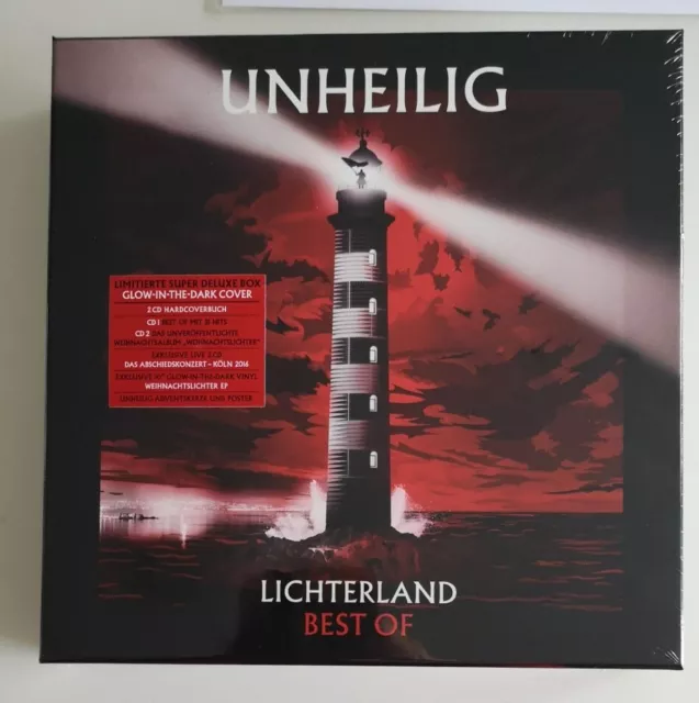 UNHEILIG LIMITIERTE SUPER DELUXE Box mit CD und VINYL " LICHTERLAND "  NEU