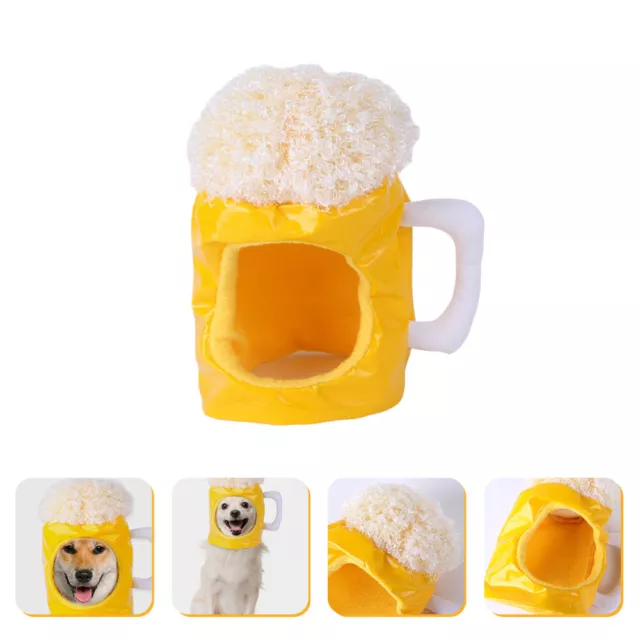 Pet Hood Cosplay Hat Present Pets Dog Dress up Accessories Beer