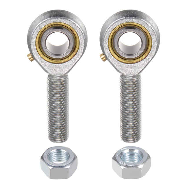 POSB7 7/16" Male Rod End Set - 2pcs of 7/16-20 Left & Right Thread with Jam Nut