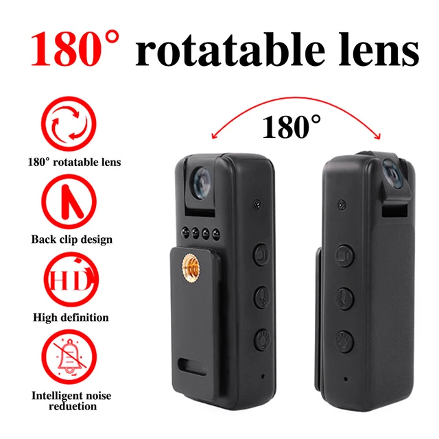Mini Cámara Deportiva Con Pantalla – 1080P, Gran Angular 120°, Visión Nocturna, Ideal Para Moto Y Bici