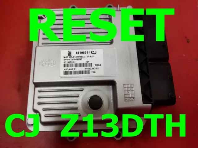 RESET Corsa D 1.3 CDTI Z13DTH ECU 55198931 55198931CJ MJD6O3.S1  - Fast Courier