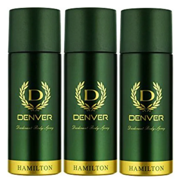 Denver Hamilton Déodorant pour homme 165 ml Lot de 3