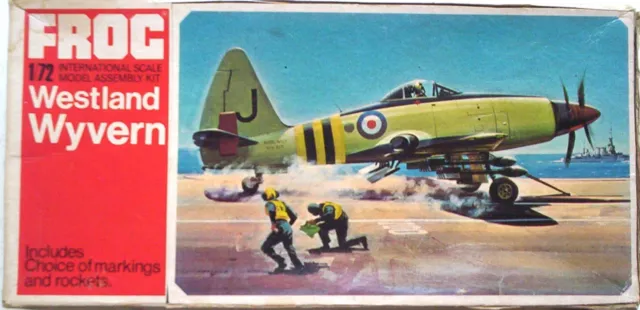 "WESTLAND WYVERN". Frog Model Aircraft Kit. 1:72. British Strike Aircraft. Suez.