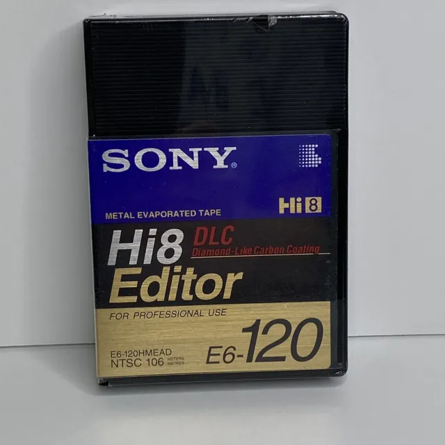 Videocámara Sony E6-120HMEAD Hi8 casete de metal evaporado 120 minutos (individual)
