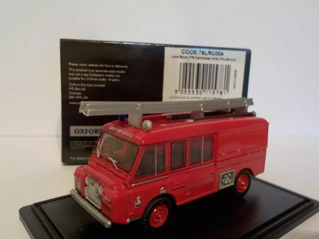 Land rover FT6 ARMY fire service, Oxford Diecast 1/76 New Release