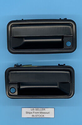 METAL Pair Outside Door Handles for 88 - 94 C1500 K1500 Black Paint to Match OBS