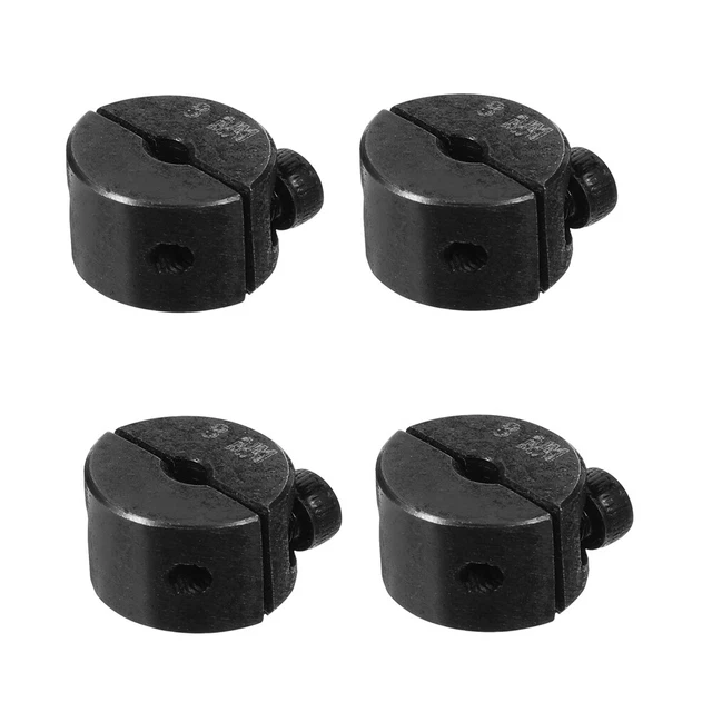 4 pz hardware ad anello di bloccaggio anello placcatura ossido nero tipo albero tipo collare