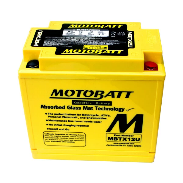 MotoBatt AGM Battery 2008 09 10 11 2012 fits Kawasaki ZG 1400 Concours
