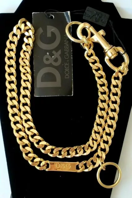 Beautiful Authentic Dolce & Gabbana Chain Metal Belt Gold Tone 36' Long $990