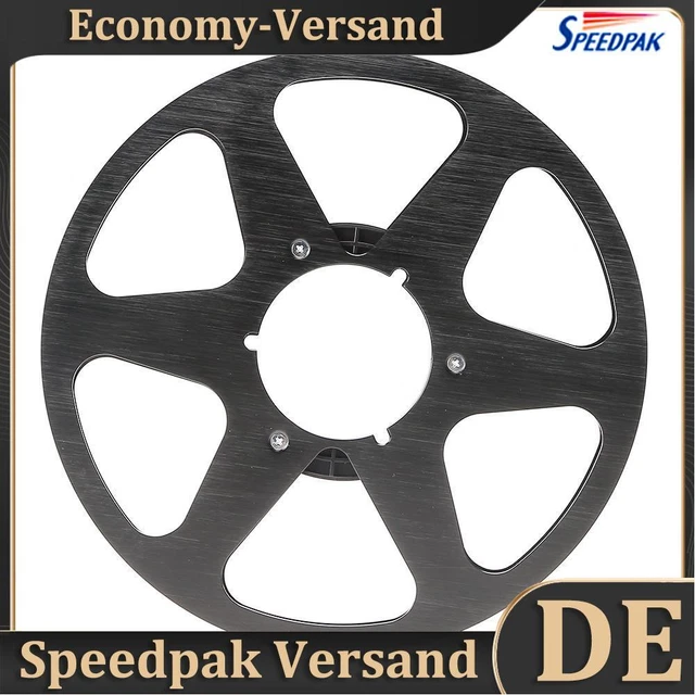 Mulinello nastro vuoto 1/4 10 pollici universale per Studer ReVox/TEAC/BASF (6 fori nero