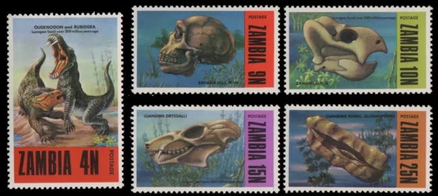 Sambia 1973 - Mi-Nr. 97-101 ** - MNH - Prähistorische Tiere