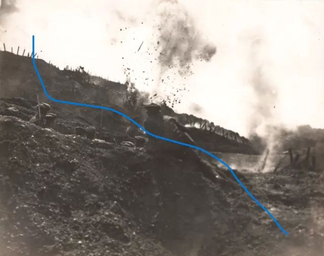 WW1 soldier under fire at Gallipoli Film still from Tell England Anthony Asquith