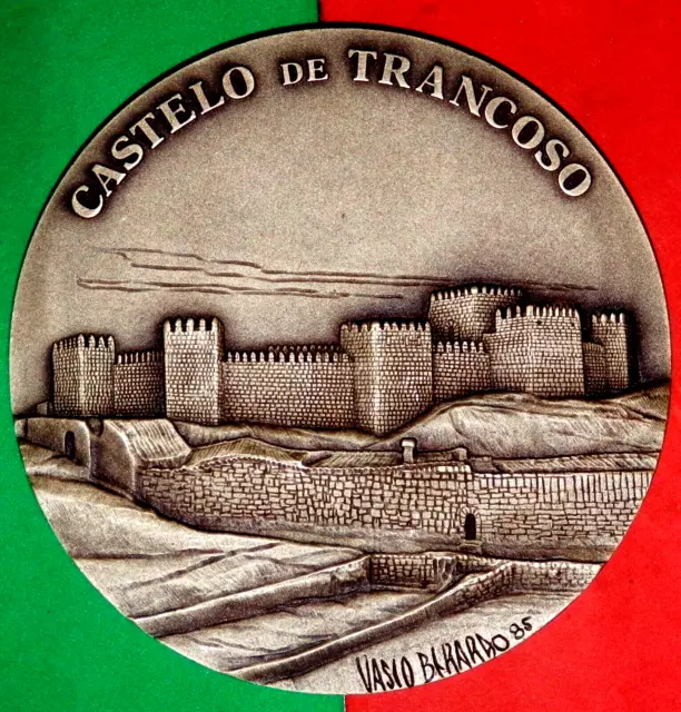 Middle Age / National Monument / Castel Of Trancoso Bronze Medal By Berardo