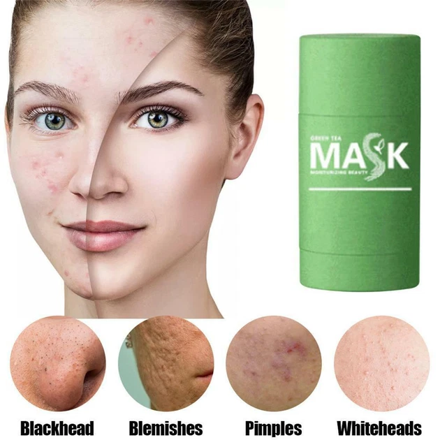 Green Tea Purifying Clay Stick Mask Oil Control Anti-Acne Eggplant Fine