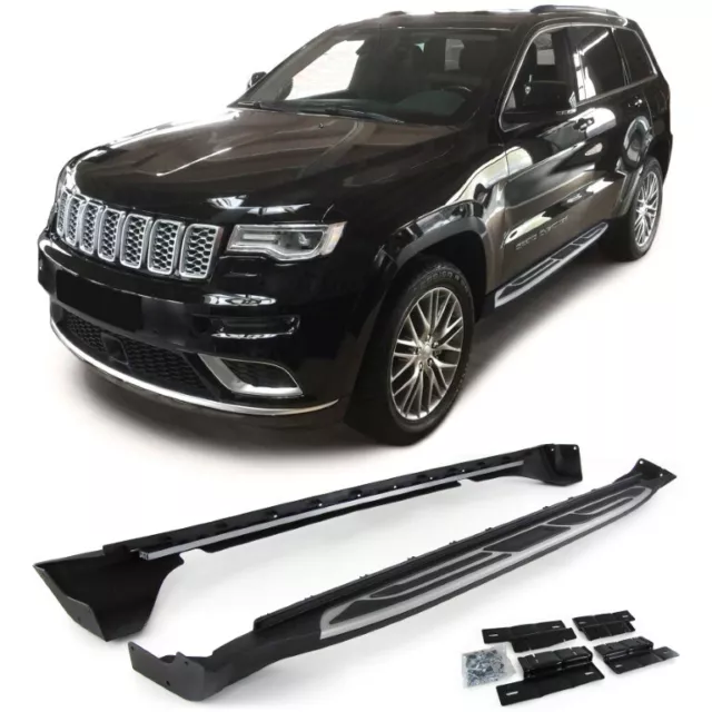 Alu Trittbretter Flankenschutz OE Style für Jeep Grand Cherokee WK2 10-17