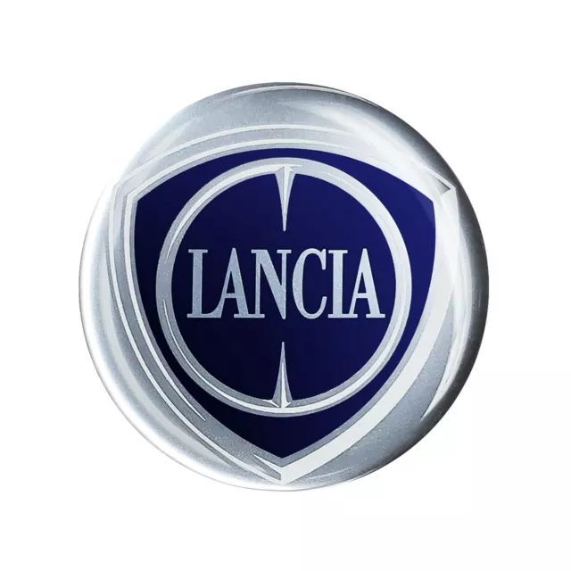 Adesivo Lancia 3D Ufficiale Logo 40 mm
