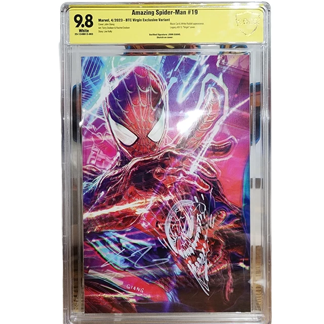 Amazing Spider-Man #21 Giang Virgin Variant Cbcs 9.8 Ss Sketch John Giang